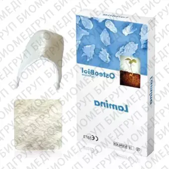 OsteoBiol Lamina Soft Cortical. Овальная. 25x35 мм 0.40.6 мм. Пластина гетерологичная кость. Конская