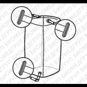 Мешки для сбора, хранения и транспортировки культуральной жидкости 3D Productainer BPCs, 50 литров, материал CX514, 3 порта, Thermo FS, SH30672.01