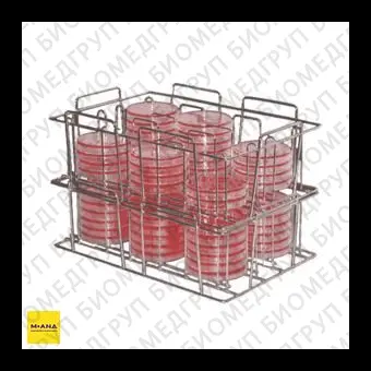 Штатив для хранения 36 чашек Петри, диаметр чашек 65 мм, 1 шт., Interscience, 241065
