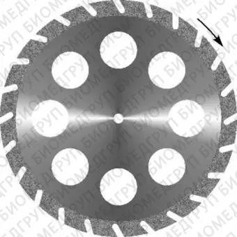 Диск алмазный Круг зуботехнический Гипс 8 отверстий 1шт. 322514450G 45мм