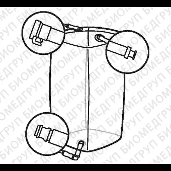 Мешки для сбора, хранения и транспортировки культуральной жидкости 3D Productainer BPCs, 100 литров, материал Aegis514, 3 порта, Thermo FS, SH30967.02