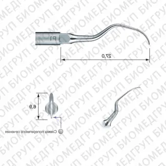 P1  пародонтологическая насадка к скейлерам Varios