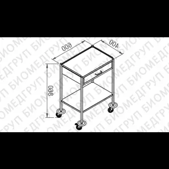 Стол для инструментов на роликах 10.MC.7108