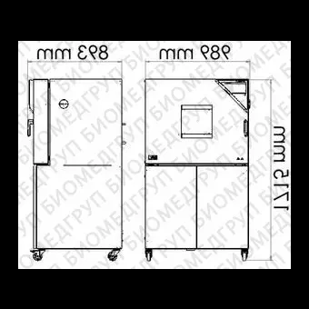 Камера испытательная теплохолодвлажность, 40...180С, MKF115, 115 л, Binder, 90200379