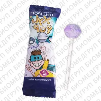 Леденец со 100 ксилитом XyliPOP Lolli, голубика, 50 шт. по 6 г