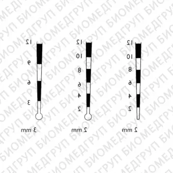LM 52B  зонд пародонтологический со шкалой 2 мм