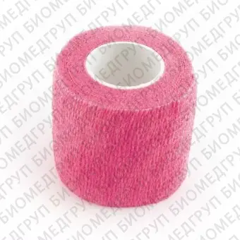 Профимед, Бинт самофиксирующийся, адгезивный, бандаж, 5 см x 4,5 м, розовый