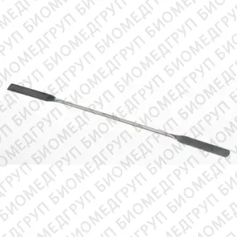 Микрошпатель двухсторонний, длина 150 мм, лопатка 405 мм, диаметр ручки 2 мм, нержавеющая сталь, Bochem, 3022