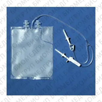 Контейнер полимерный для криоконсервации и хранения крови и ее компонентов, вариант исполнения: КРИОПАК с двумя полимерными иглами