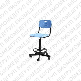 Кресло высокое на винтовой опоре с сиденьем и спинкой из пластика кр20в