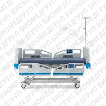 Функциональная кровать реанимационного класса с электрическим подъёмным механизмом рычажного типа.