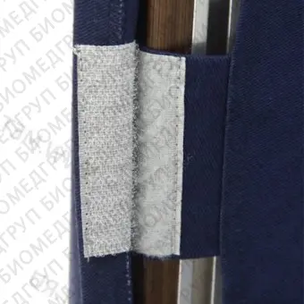 Кровать медицинская функциональная в текстильном чехле, цвет синий