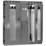 Двухсекционный шкаф для сушки и асептического хранения 10 гибких эндоскопов для нестерильных вмешательств Scope Store SE-V10 с механическим управлением