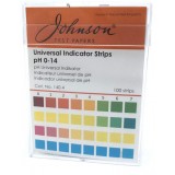 Индикаторная бумага pH 2-9, шаг 0,5, на пластиковой подложке, Johnson, 113.3С, 100 полосок