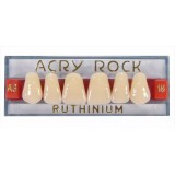 Зубы акриловые Acry Rock фронтальные верхние (планка 6 зубов) (A1 S-15)