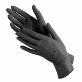 Перчатки нитриловые XL (черные), 100 шт.