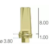Абатмент прямой, переустанавливаемый, (анат. шейка) Sweden&Martina (3.8 мм х 11.5 мм шейка 1 A-MDR-380-1)