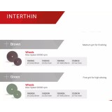 Полир INTERTHIN универсальный для обработки золота, акрила и керамики, 1шт. Reddish Stone (R30N3N 16 мм х 0,25 мм Зеленый Колесо)