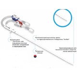 Катетер для гемодиализа для осуществления краткосрочного сосудистого доступа двупросветный с принадлежностями, 11Fr (3,7 мм), длина 125 мм
