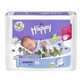 Подгузники детские Happy Newborn, вес 2-5 кг., 25 шт.