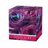 Платочки  bella No1  Фиолетовая роза,  двухслойные,  80  шт.